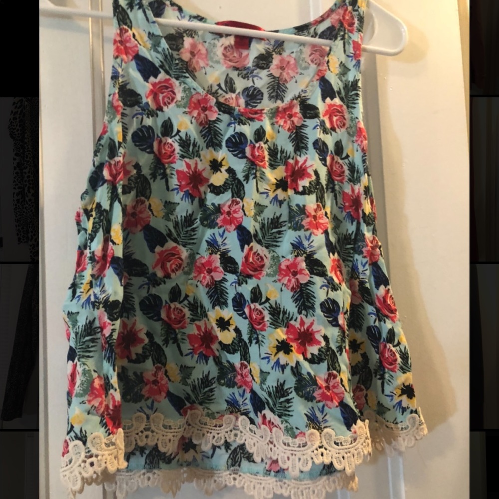 floral crop top